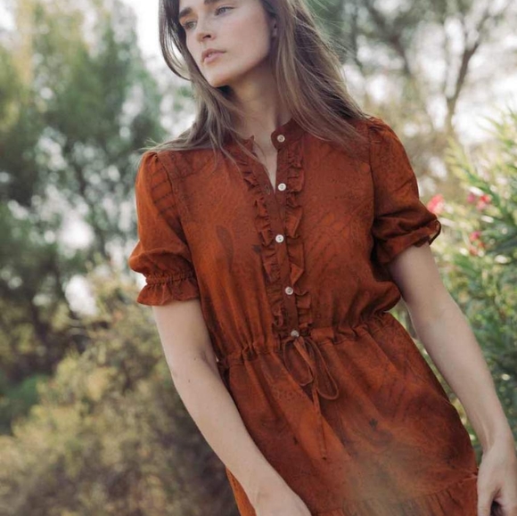 New Christy Dawn Elle Pumpkin Paisley - Picture 2 of 10